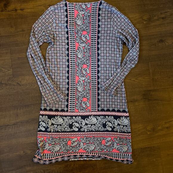 J Jill Pink and Navy Shift Dress XS - Picture 4 of 7